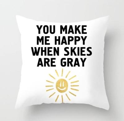 2 stuks 45x45cm geel gestreepte kussensloop geometrische gooien kussen kussensloop afdrukken Cushion kussen zaak slaapkamer Office grootte: 450 * 450