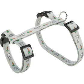 TRIXIE TUIG MET RIEM KONIJNEN HAAS-WORTEL-MOTIEF ASSORTI 25-44X1 CM 125 CM 4 ST