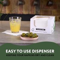 The Cheeky Panda Servetten - fsc bamboe - 2-laags - 100st - thumbnail