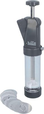 Pressa per biscotti - BIRKMANN - EASY BAKING - Plastica - Include 10 dischi decorati - 8 x 28 x 6 cm