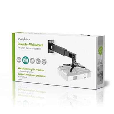 Nedis Projectorbeugel | Full Motion | 15 kg | Zwart | 1 stuks - PJWM200BK PJWM200BK