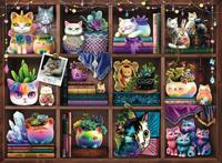 Ravensburger legpuzzel cubby cats and succulents, 500st. - thumbnail