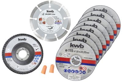 kwb 712041 Doorslijpschijfset 115 mm 10 stuk(s) RVS