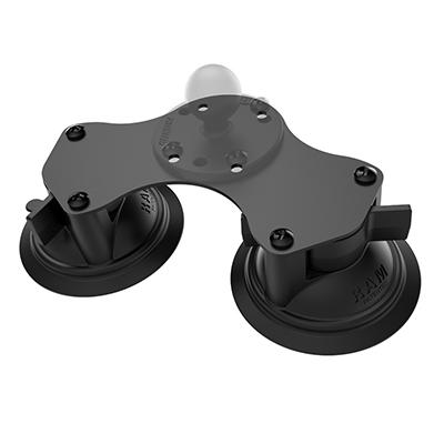 Ram Twist-Lock Dual Suction Cup Base