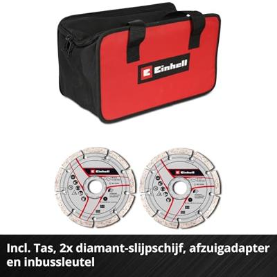 Einhell Professional Power X-Change TP-MA 36/30 Li BL - Solo 4350800 Accu-muurgroeffrees 125 mm Zonder accu, Zonder lader, Incl. tas, Incl. doorslijpschijf, Einhell Professional Power X-Change TP-MA 36/30 Li BL - Solo 4350800 Accu-muurgroeffrees 125 mm Zonder accu, Zonder lader, Incl. tas, Incl. doorslijpschijf,