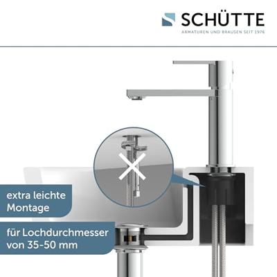 Schutte MANHATTAN Wastafelkraan | Chroom - 33010