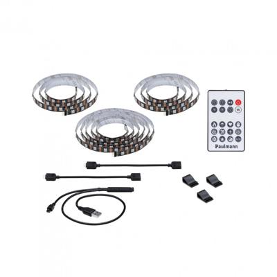 Paulmann TV Strips 75 Zoll 78882 LED-strip basisset Met USB-aansluiting 5 V 3.1 m RGB 1 set(s)