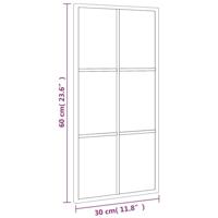 VidaXL Wandspiegel rechthoekig 30x60 cm ijzer zwart - thumbnail