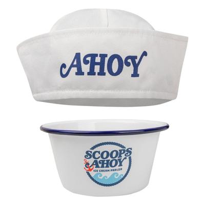 Stranger Things Ice Cream Bowl with Sailor Hat Scoops Ahoy Stranger Things Ice Cream Bowl with Sailor Hat Scoops Ahoy