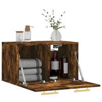 Wandkast 60x36,5x35 cm bewerkt hout gerookt eikenkleurig - thumbnail