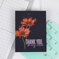 Sizzix • layered stencil flowers - thumbnail
