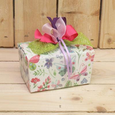 Bonbon doosjes - Chocolade doosje - Farfalla LAAG transparante banderol - 24 stuks