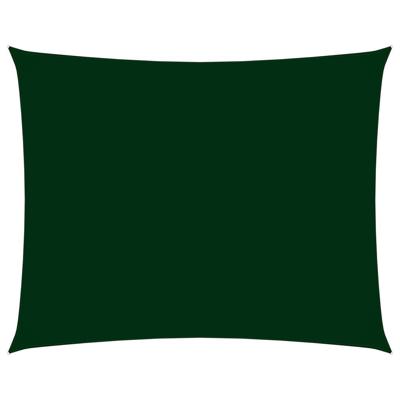 VidaXL Zonnescherm rechthoekig 2,5x3,5 m oxford stof donkergroen VidaXL Zonnescherm rechthoekig 2,5x3,5 m oxford stof donkergroen