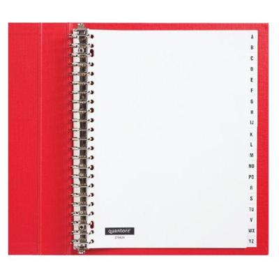 Tabbladen Quantore 23-gaats 20-delig met alfabet wit PP | 10 stuks
