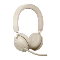 Jabra Evolve2 65, MS Stereo Headset Draadloos Hoofdband Kantoor/callcenter USB Type-A Bluetooth Beige - thumbnail