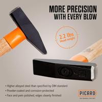 Picard Bankhamer | 1000 g steellengte 360 mm | hickory | 1 stuk - 0001202-1000 0001202-1000 - thumbnail