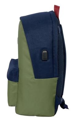 Schoolrugzak El Pulpo Marineblauw Kaki 31 x 44 x 18 cm