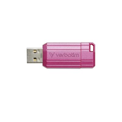 Verbatim USB DRIVE 2.0 PINSTRIPE USB-stick 128 GB Pink 49460 USB-A 2.0 Verbatim USB DRIVE 2.0 PINSTRIPE USB-stick 128 GB Pink 49460 USB-A 2.0