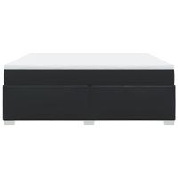 Boxspring met matras kunstleer zwart 180x200 cm - thumbnail