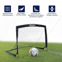 Voetbaldoel Devessport 120 x 90 x 90 cm Zwart - thumbnail