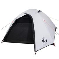 Koepeltent 4-persoons waterdicht verduisterend stof wit - thumbnail