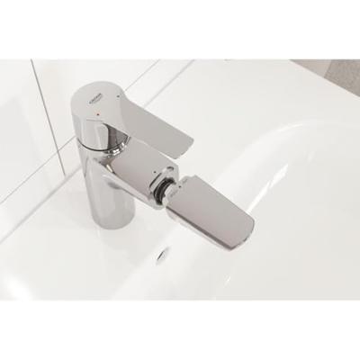 Grohe QuickFix Start M-size wastafelkraan met uittrekbare uitloop en push-up waste chroom