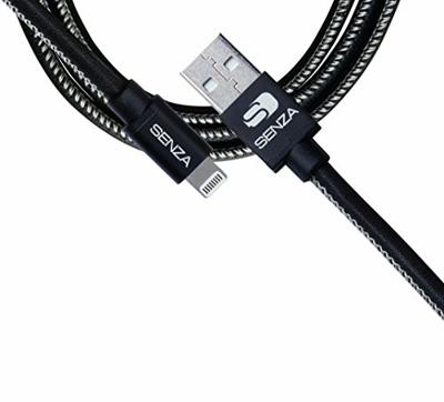 Senza Premium Leather Charge/Sync Cable Lightning 1.5m Black
