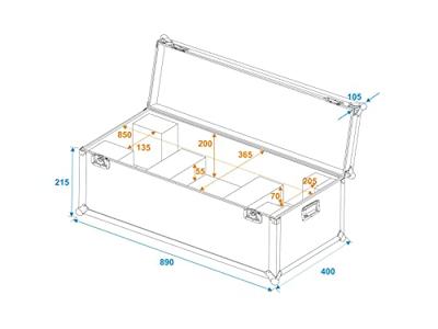 Roadinger ROADINGER Flightcase 1x LED SL-400 - thumbnail