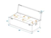 ROADINGER Flightcase 1x LED SL-400 - thumbnail