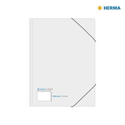 Etiket HERMA 8643 48.3x33.8mm premium wit 320stuks Etiket HERMA 8643 48.3x33.8mm premium wit 320stuks