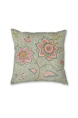 Pip Studio Pip Studio Mumbai Morning Square Cushion Licht groen 53x53 cm