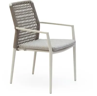 Trestino stapelbare dining tuinstoel latour latte