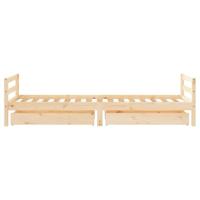 Kinderbedframe met lades 90x200 cm massief grenenhout - thumbnail