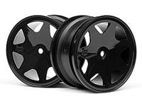 Ultra 7 wheels black 35mm (2pcs) - thumbnail