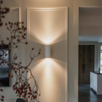 QAZQA Design wandlamp wit rond - Sab QAZQA Design wandlamp wit rond - Sab