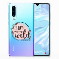 Huawei P30 Telefoonhoesje met Naam Boho Stay Wild - thumbnail