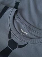 NMMRYDER t-shirt met lange mouwen voor jongens NAME IT Boxy-Fit grijsblauw - thumbnail