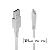 LINDY 31325 USB-kabel USB 2.0 USB-A stekker, Apple Lightning stekker 0.50 m Wit - thumbnail