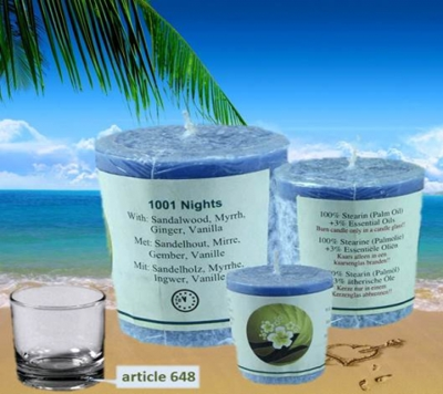 Chill-out Geurkaars 1001 Nights Stearine