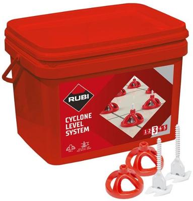 Rubi Cyclone Level Starterskit | 1,5 mm | 3 - 18 mm | 100 caps + 300 strips - 35964 Rubi Cyclone Level Starterskit | 1,5 mm | 3 - 18 mm | 100 caps + 300 strips - 35964