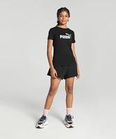 T-Shirt met Korte Mouwen voor kinderen Puma Ess Logo G Zwart - Maat: 9-10 Jaar - thumbnail