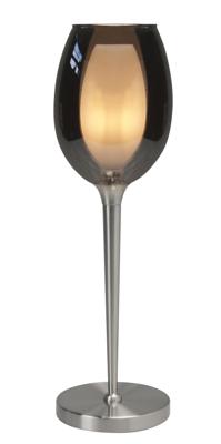Highlight TafellampBelle nikkel met smoke glas - T1142.19