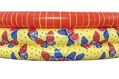 Bestway Opblaasbaar Kinderzwembad 3 ringen Vlinders 168x38 cm +2 Jaar Tuin 51202