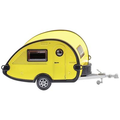 Wiking 009236 H0 Aanhanger T@B Caravan - geel/zwart Wiking 009236 H0 Aanhanger T@B Caravan - geel/zwart