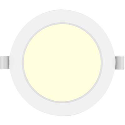 LED Inbouw Downlight Rond 9W - Warm Wit 3000K - Mat Wit Kunststof Ø145mm