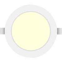 LED Inbouw Downlight Rond 9W - Warm Wit 3000K - Mat Wit Kunststof Ø145mm - thumbnail