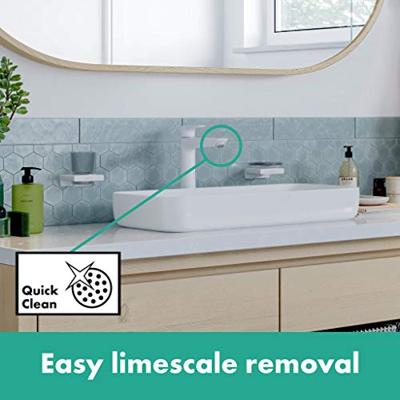 Wastafelmengkraan Talis E 240 HansGrohe Eengreeps met Trekwaste Mat Wit