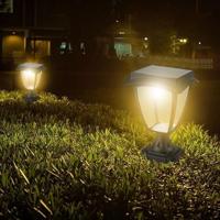V-TAC VT-983 Solar Vloerlamp -IP65 Waterdicht - Mat Zwart - 2W - 110 Lumen - 3000K+6000K - thumbnail