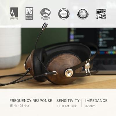 Meze Audio 99 Classic Headset + Boom Mic Walnoot Zilver