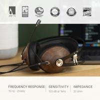 Meze Audio 99 Classic Headset + Boom Mic Walnoot Zilver - thumbnail